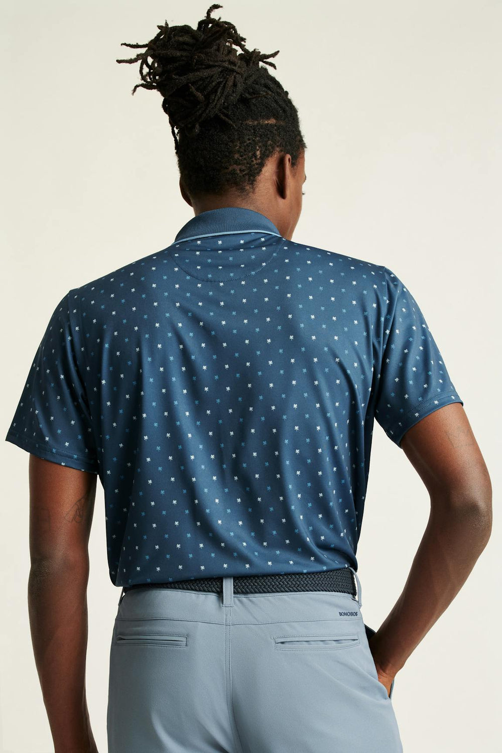 Performance Golf Polo / Bonobos - navy friend of a frond