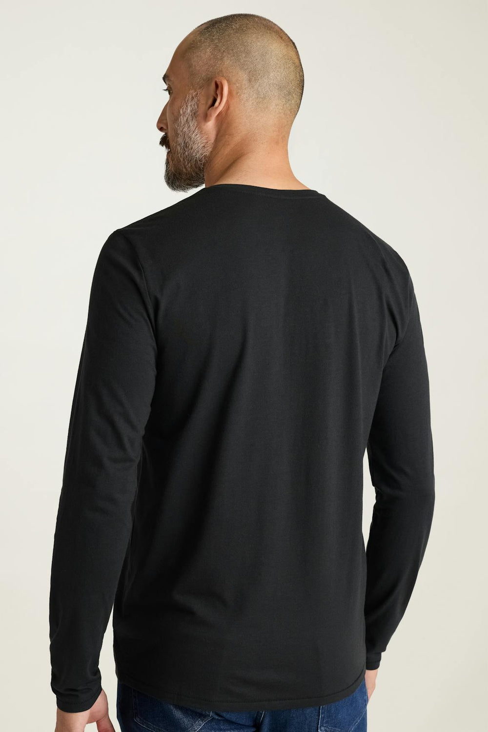 Pima Performance Long Sleeve Henley / Bonobos - jet black