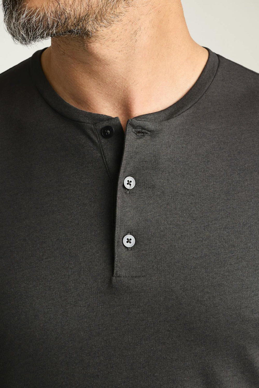 Pima Performance Long Sleeve Henley / Bonobos - grey