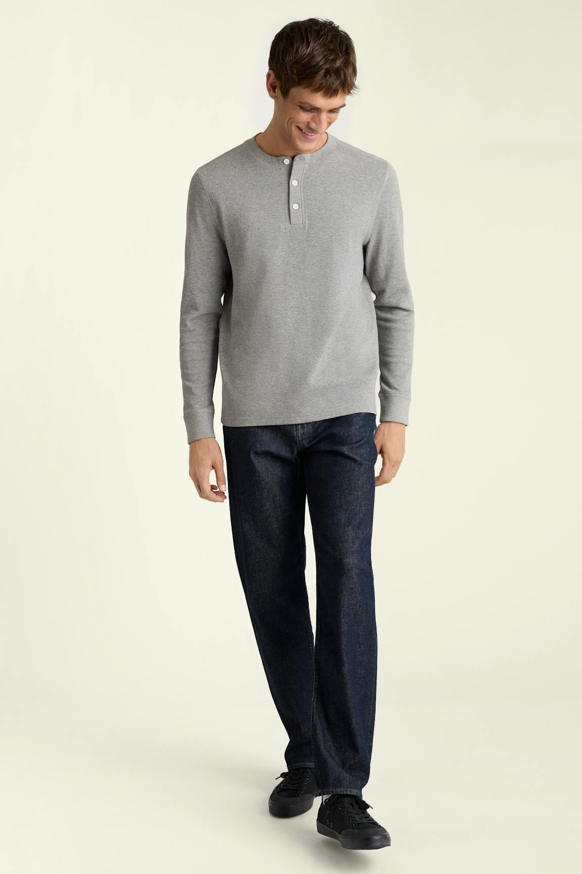 Waffle Henley / Bonobos - grey heather