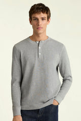 Waffle Henley / Bonobos - grey heather