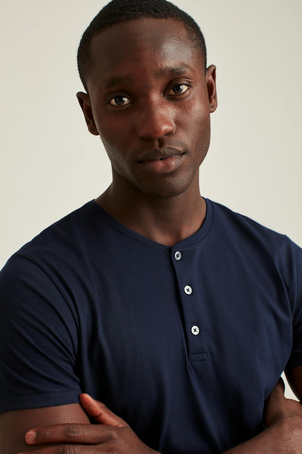 Pima Performance Short Sleeve Henley / Bonobos - navy