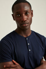 Pima Performance Short Sleeve Henley / Bonobos - navy