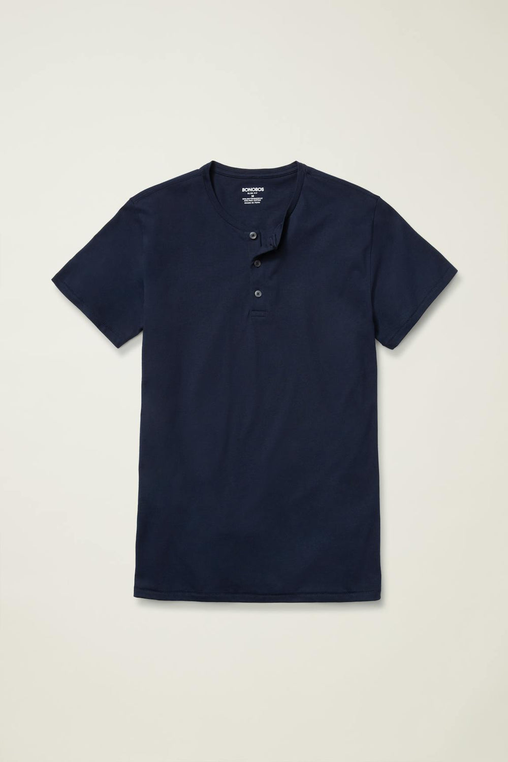 Pima Performance Short Sleeve Henley / Bonobos - navy