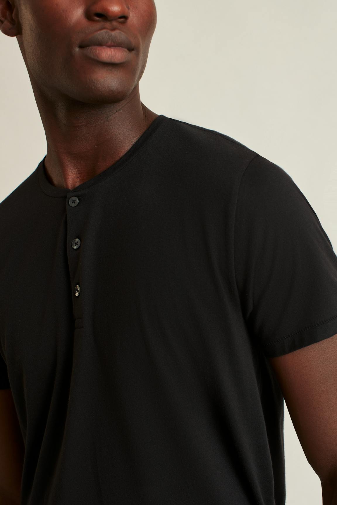 Pima Performance Short Sleeve Henley / Bonobos - jet black