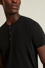 Pima Performance Short Sleeve Henley / Bonobos - jet black