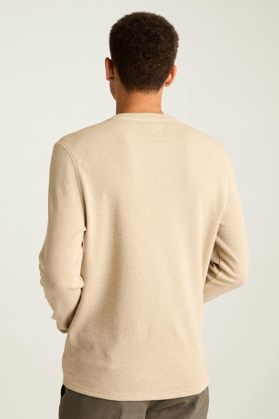 Waffle Henley / Bonobos - oatmeal heather