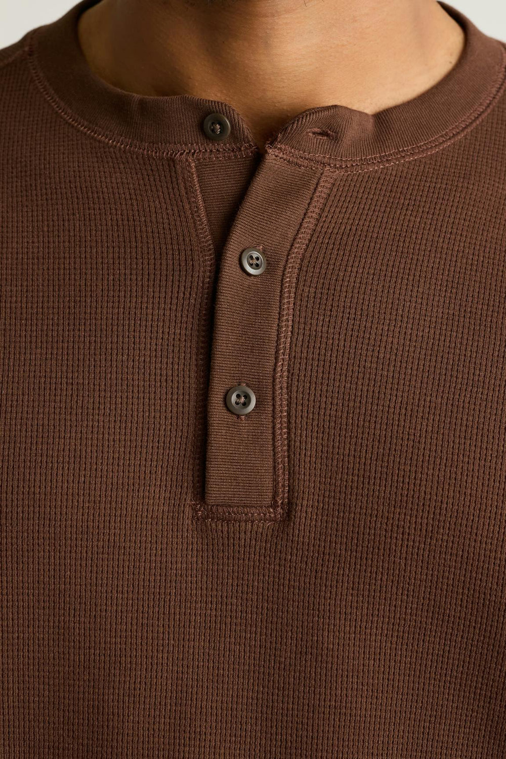 Waffle Henley / Bonobos - chocolate brown