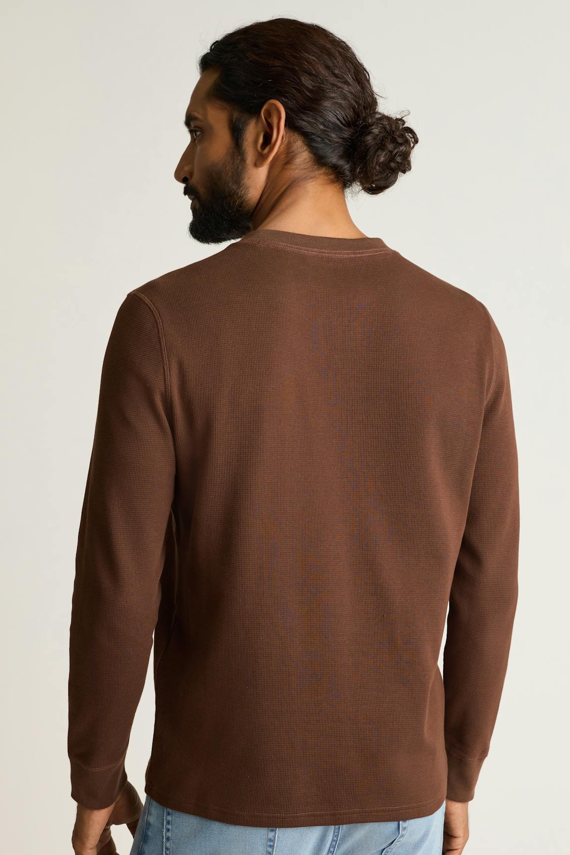 Waffle Henley / Bonobos - chocolate brown