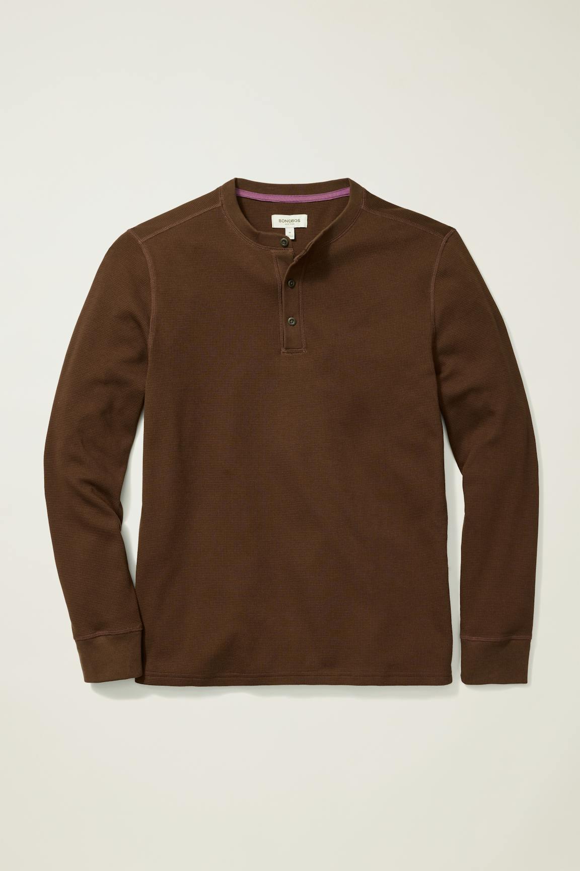 Waffle Henley / Bonobos - chocolate brown