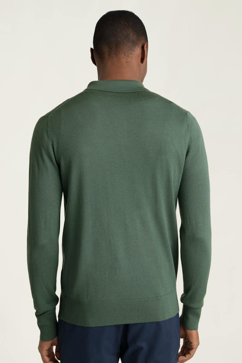 Merino Long Sleeve Sweater Polo / Bonobos - light green merino