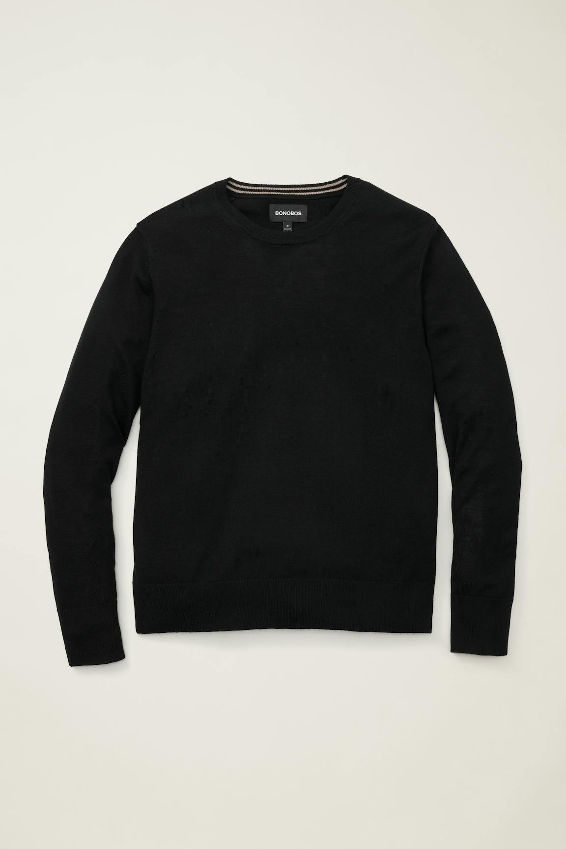 Washable Merino Crew Neck Sweater / Bonobos - jet black