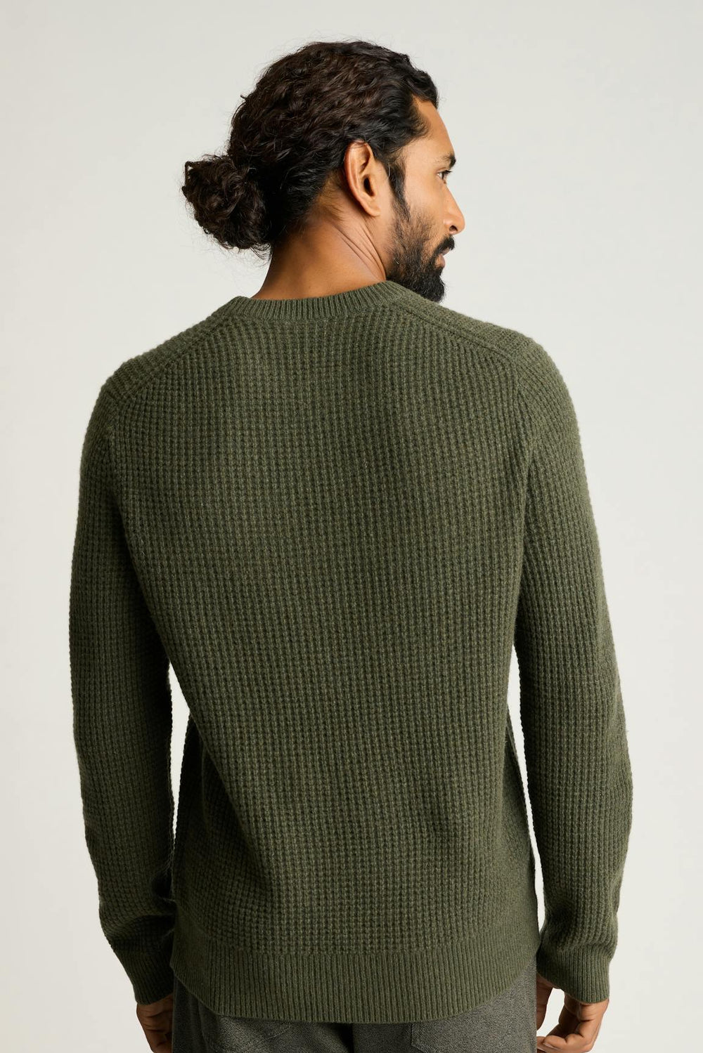 Italian Cashmere Crew Neck Sweater / Bonobos - dark olive green