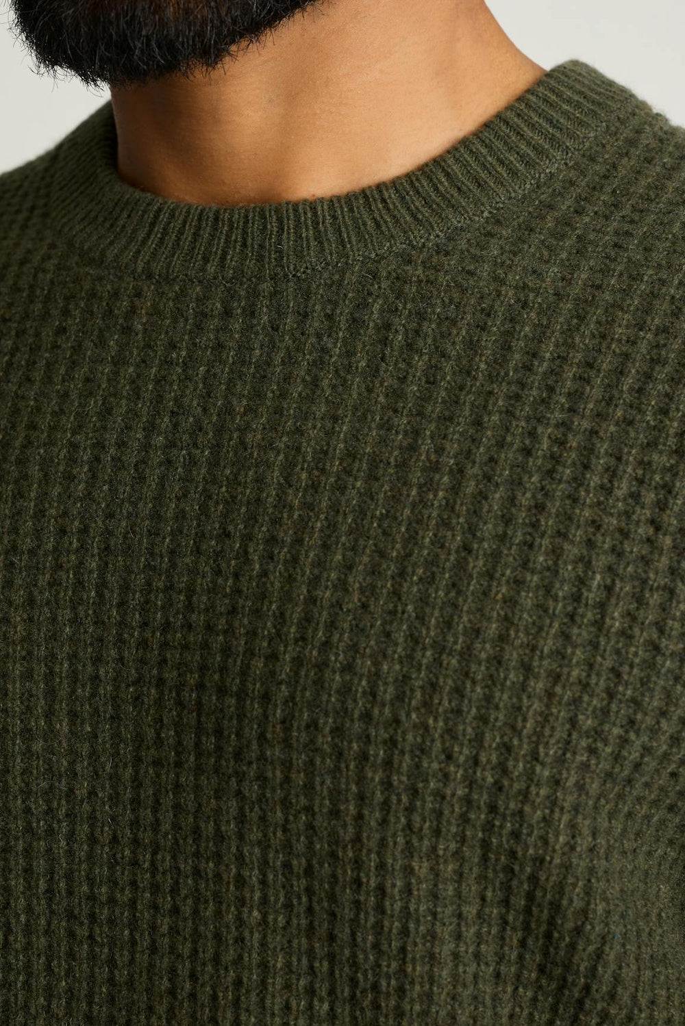 Italian Cashmere Crew Neck Sweater / Bonobos - dark olive green