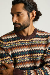 Fall Fair Isle Sweater / Bonobos - brown multicolor