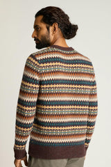 Fall Fair Isle Sweater / Bonobos - brown multicolor
