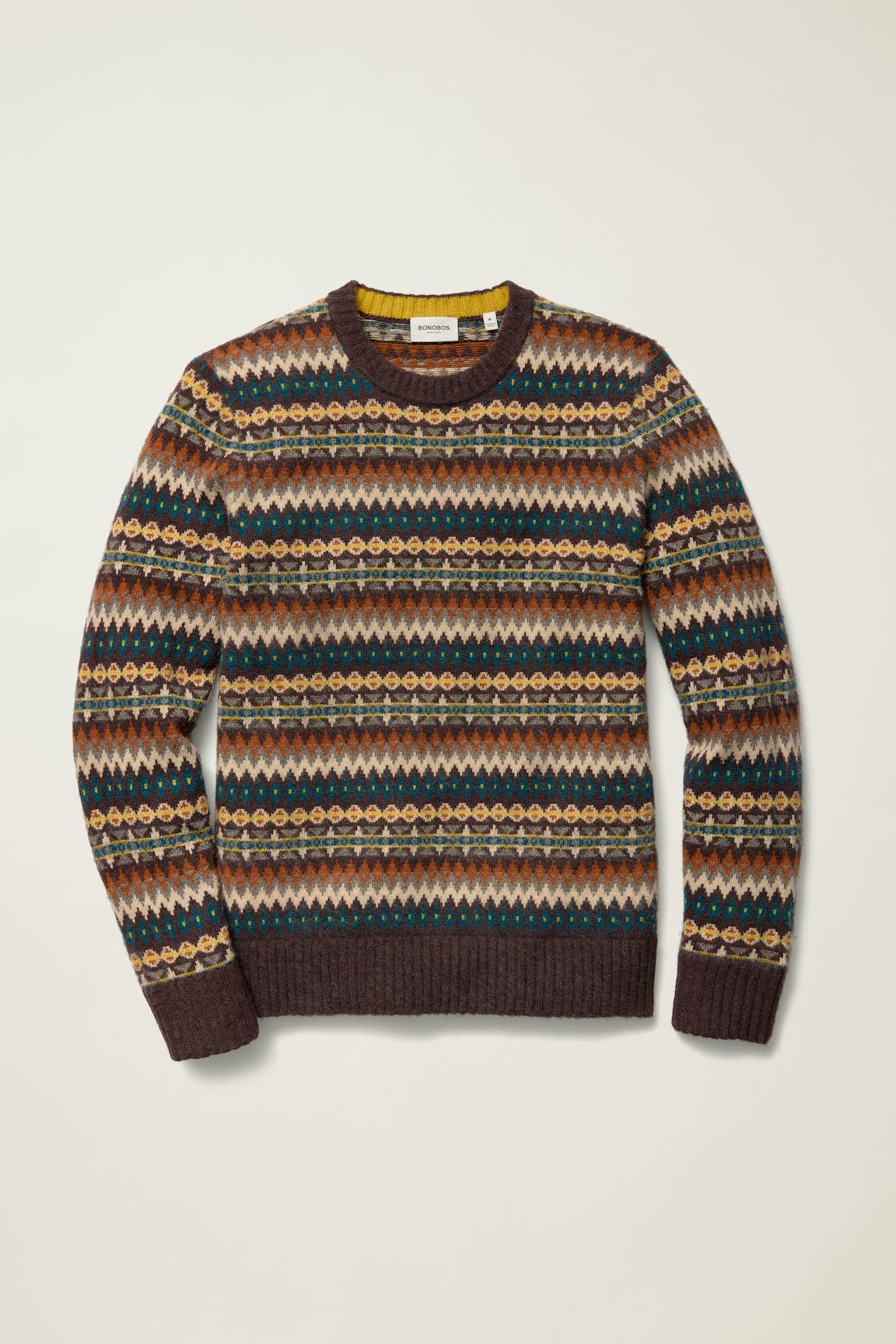 Fall Fair Isle Sweater / Bonobos - brown multicolor
