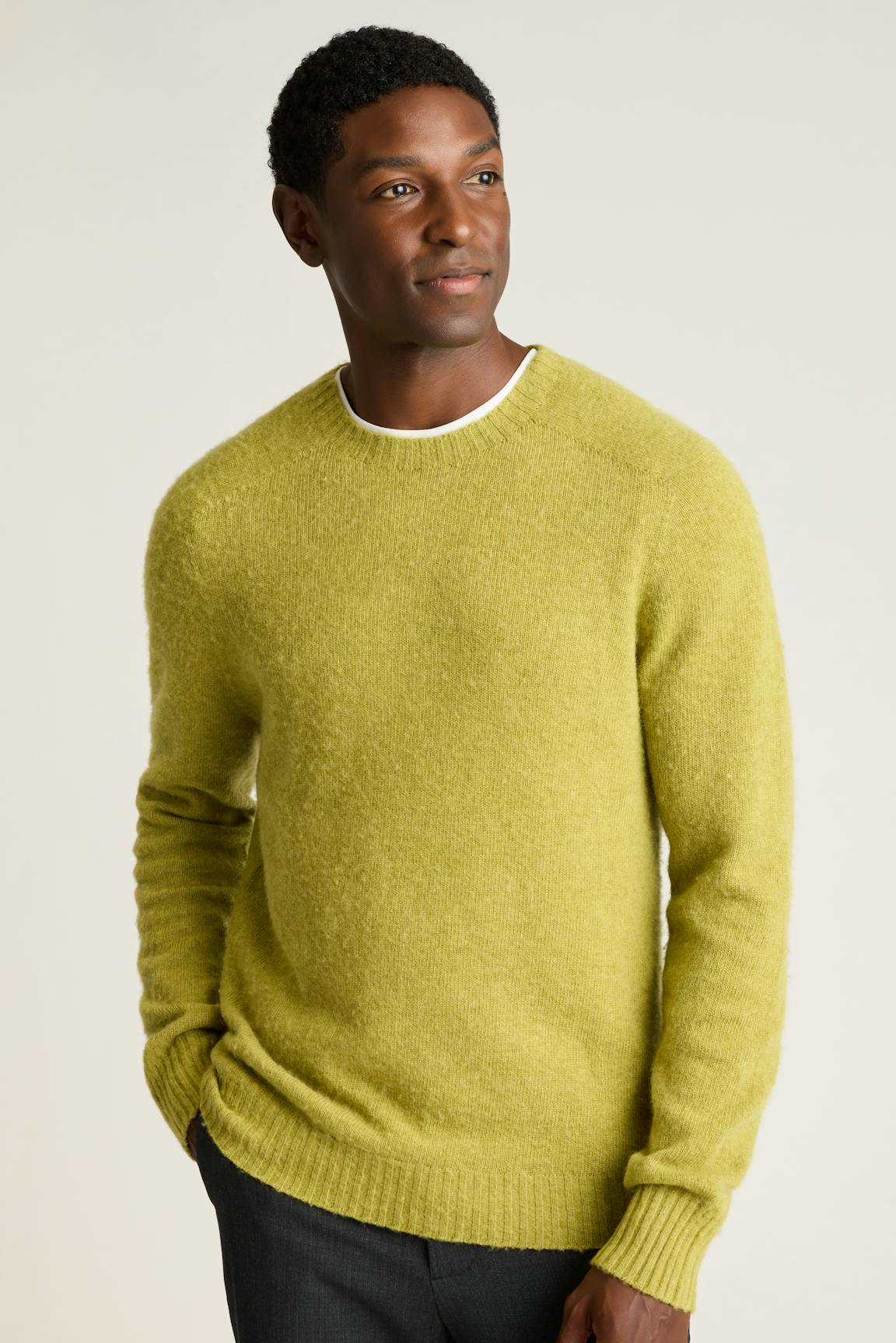 Brushed Wool Sweater / Bonobos - light green