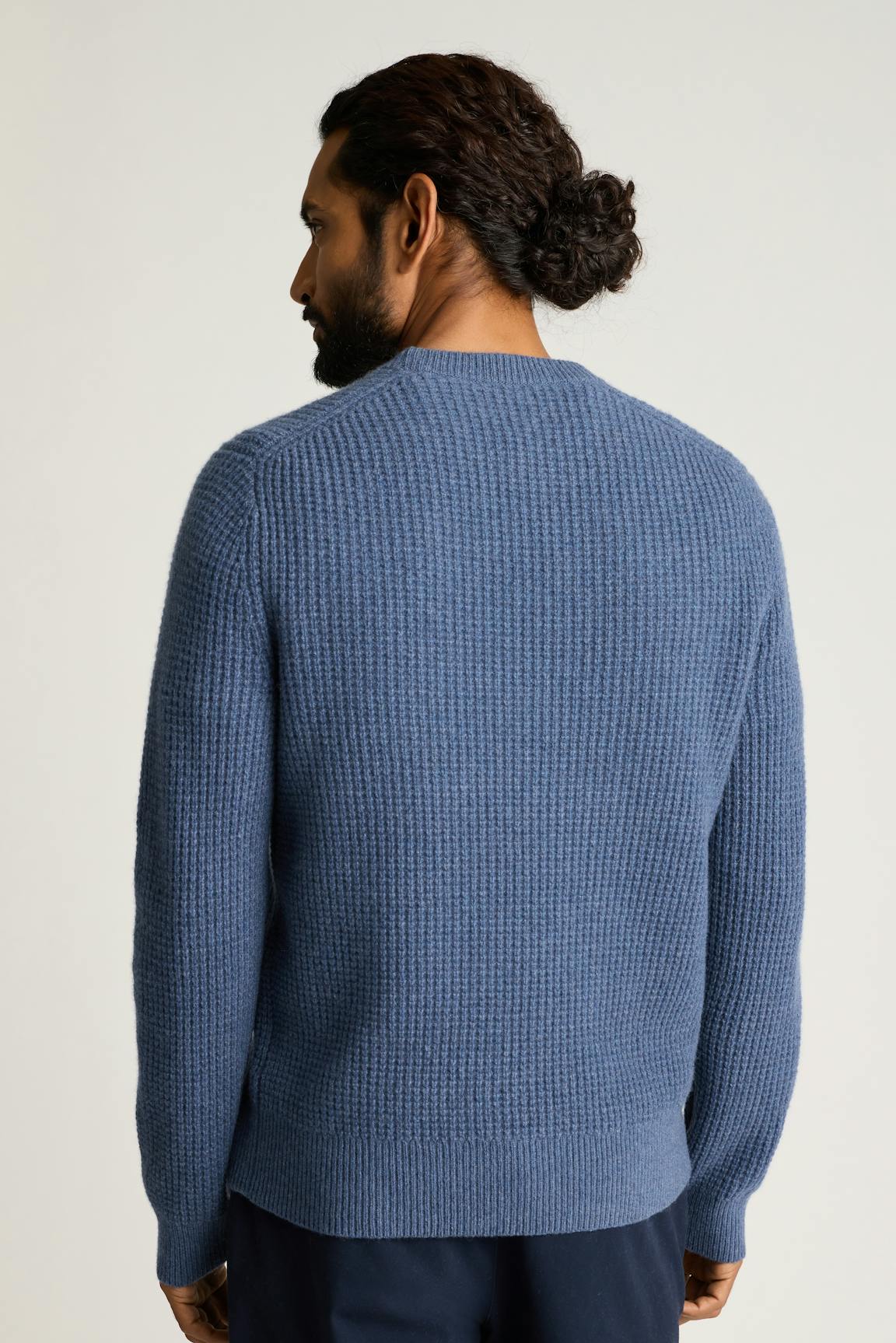 Italian Cashmere Crew Neck Sweater / Bonobos - mid blue