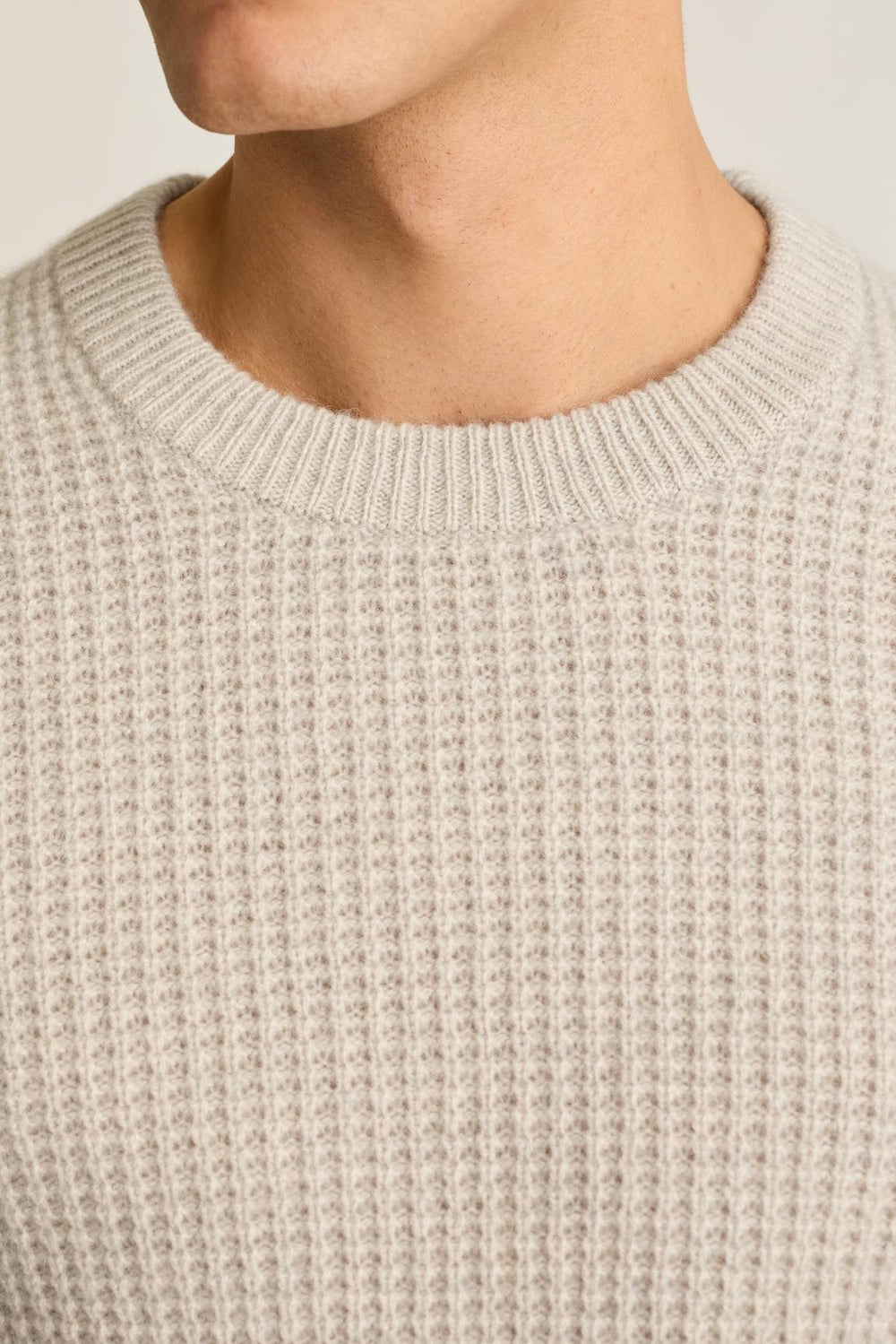 Italian Cashmere Crew Neck Sweater / Bonobos - grey heather