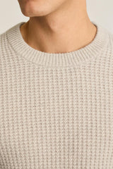 Italian Cashmere Crew Neck Sweater / Bonobos - grey heather