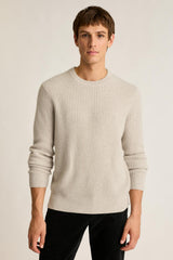 Italian Cashmere Crew Neck Sweater / Bonobos - grey heather