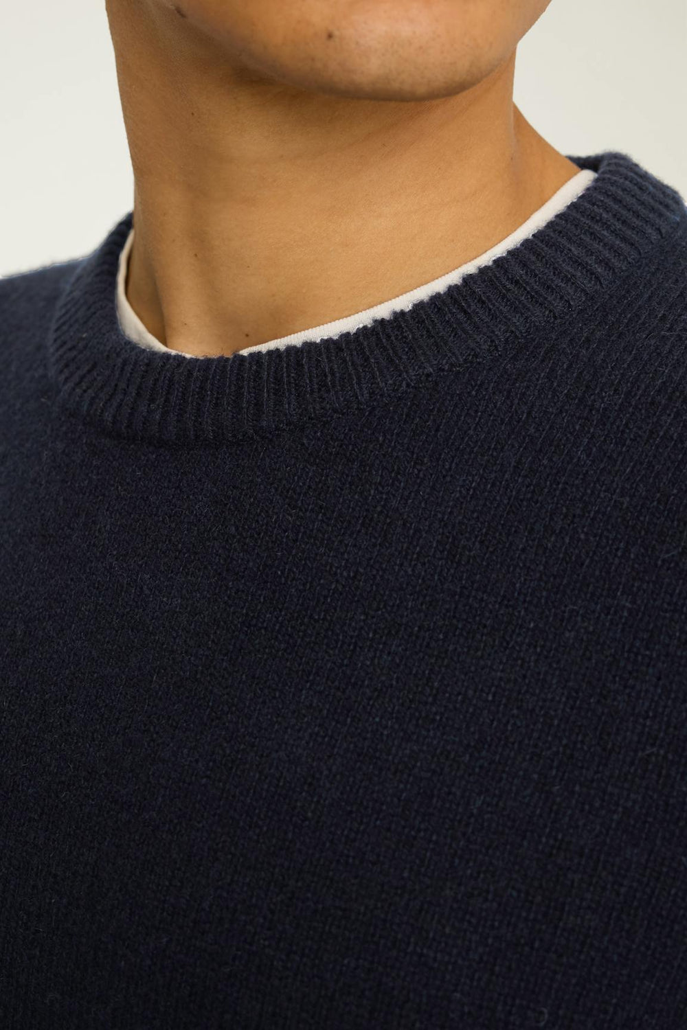 Cashmere Crew Neck Sweater / Bonobos - navy blue