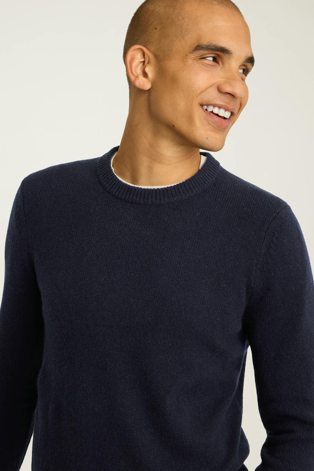 Cashmere Crew Neck Sweater / Bonobos - navy blue