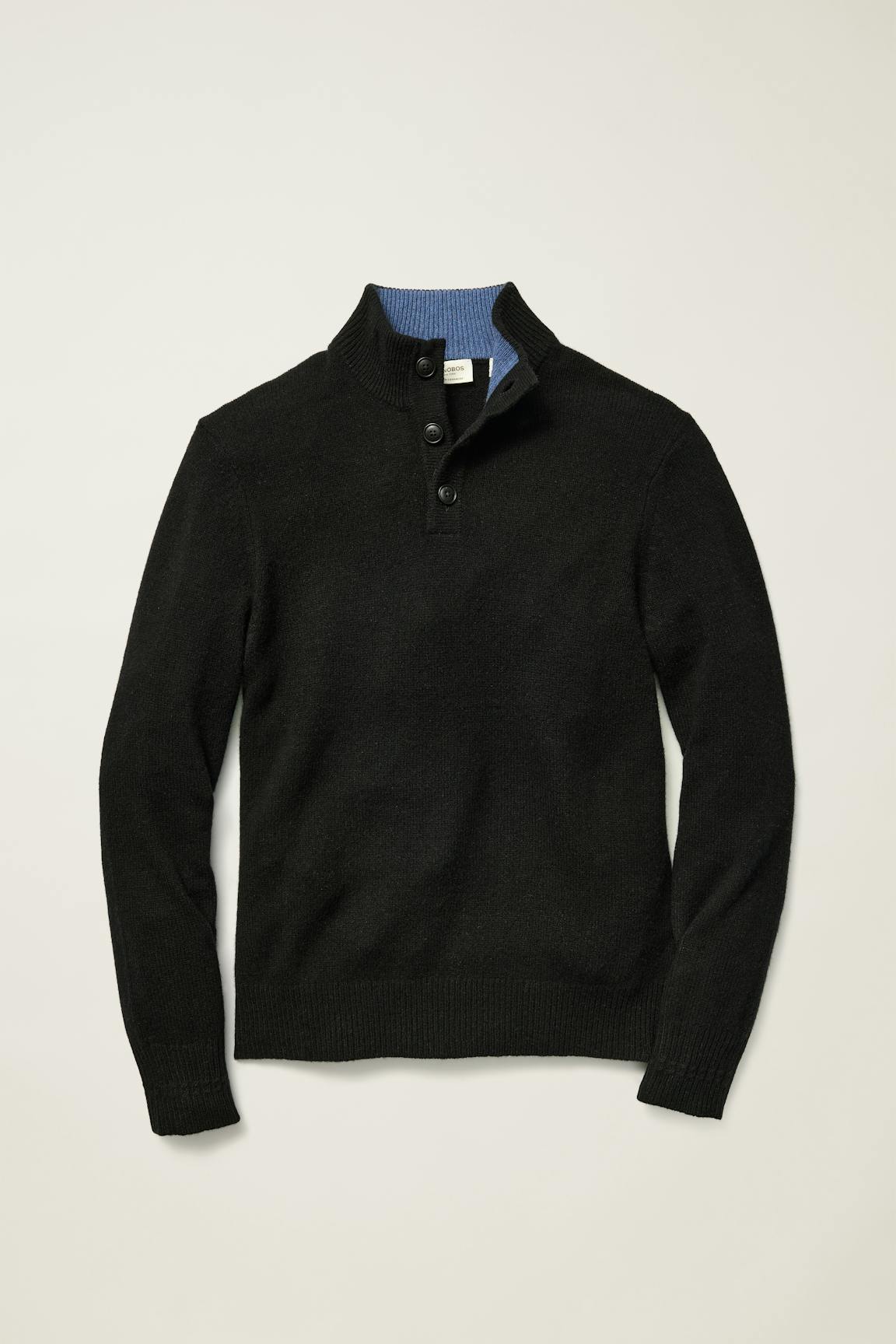 Italian Cashmere Mock Neck Sweater / Bonobos - black