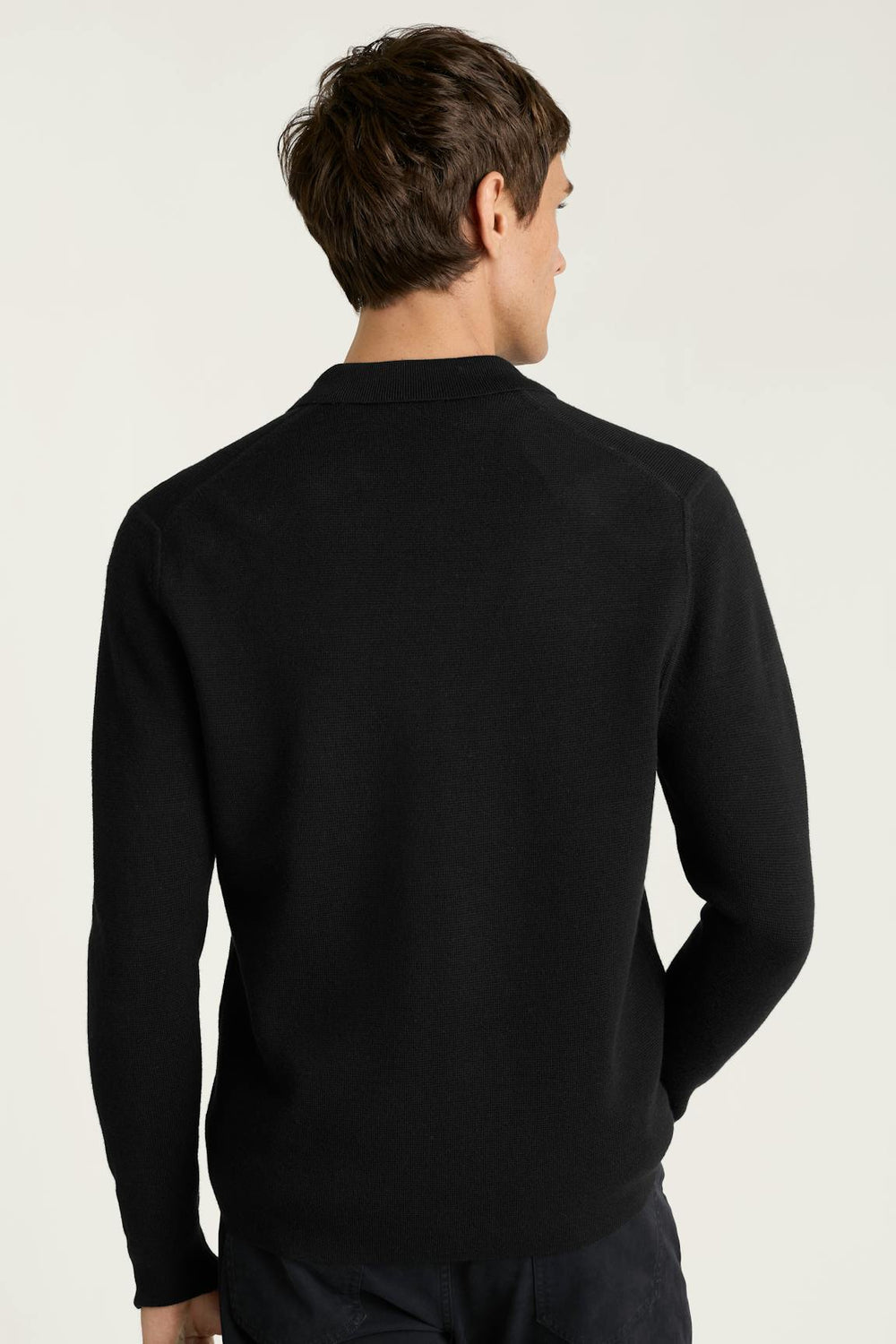 Merino Sweater Bomber / Bonobos - black