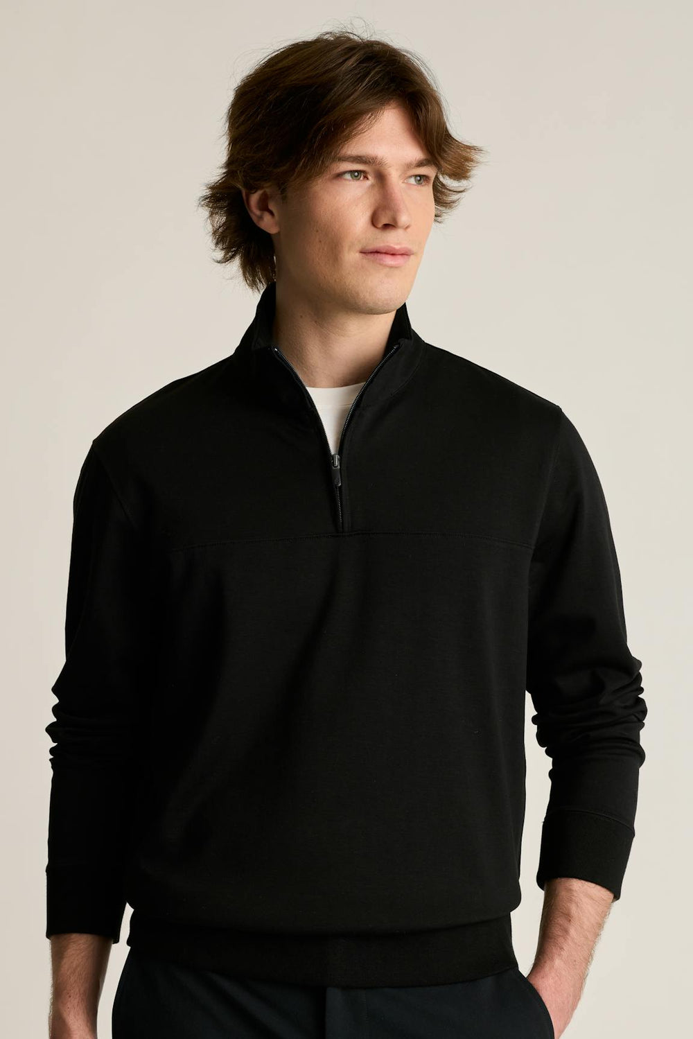 Soho Quarter Zip / Bonobos - black