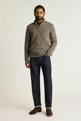 Donegal Half-Zip / Bonobos - olive green