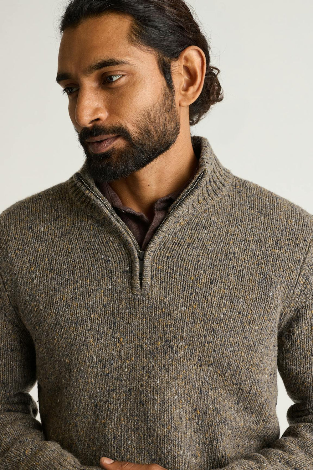 Donegal Half-Zip / Bonobos - olive green