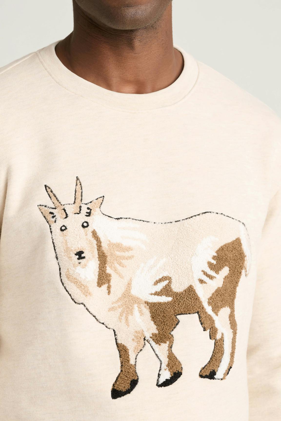 Critter Supersoft Fleece Crew / Bonobos - the goat critter