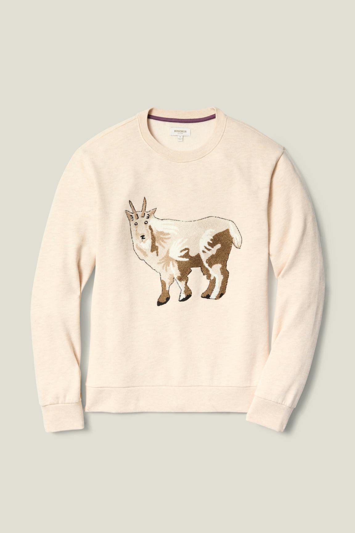 Critter Supersoft Fleece Crew / Bonobos - the goat critter