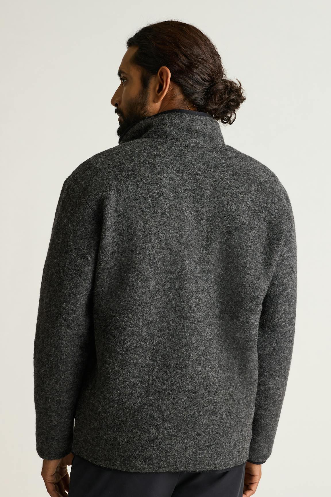 Italian Wool Fleece Jacket / Bonobos - charcoal heather
