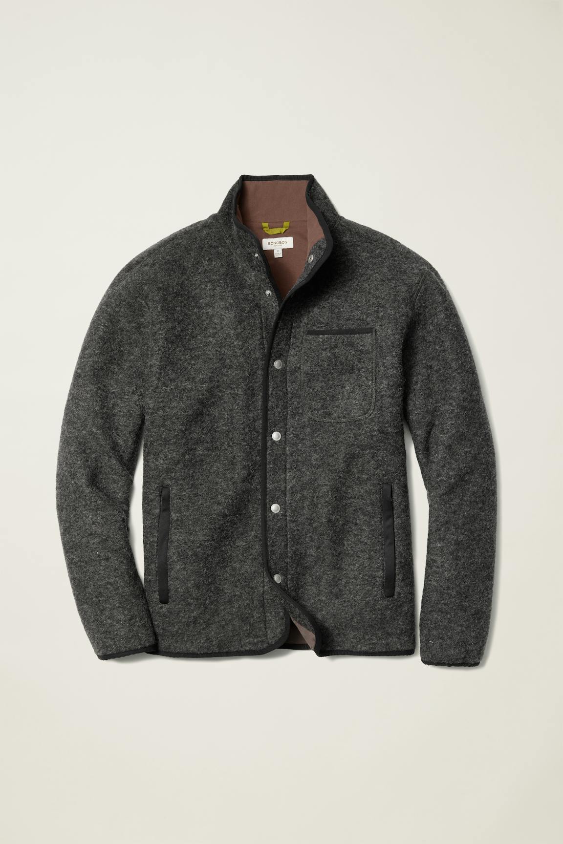 Italian Wool Fleece Jacket / Bonobos - charcoal heather