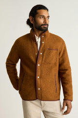 Italian Wool Fleece Jacket / Bonobos - rust