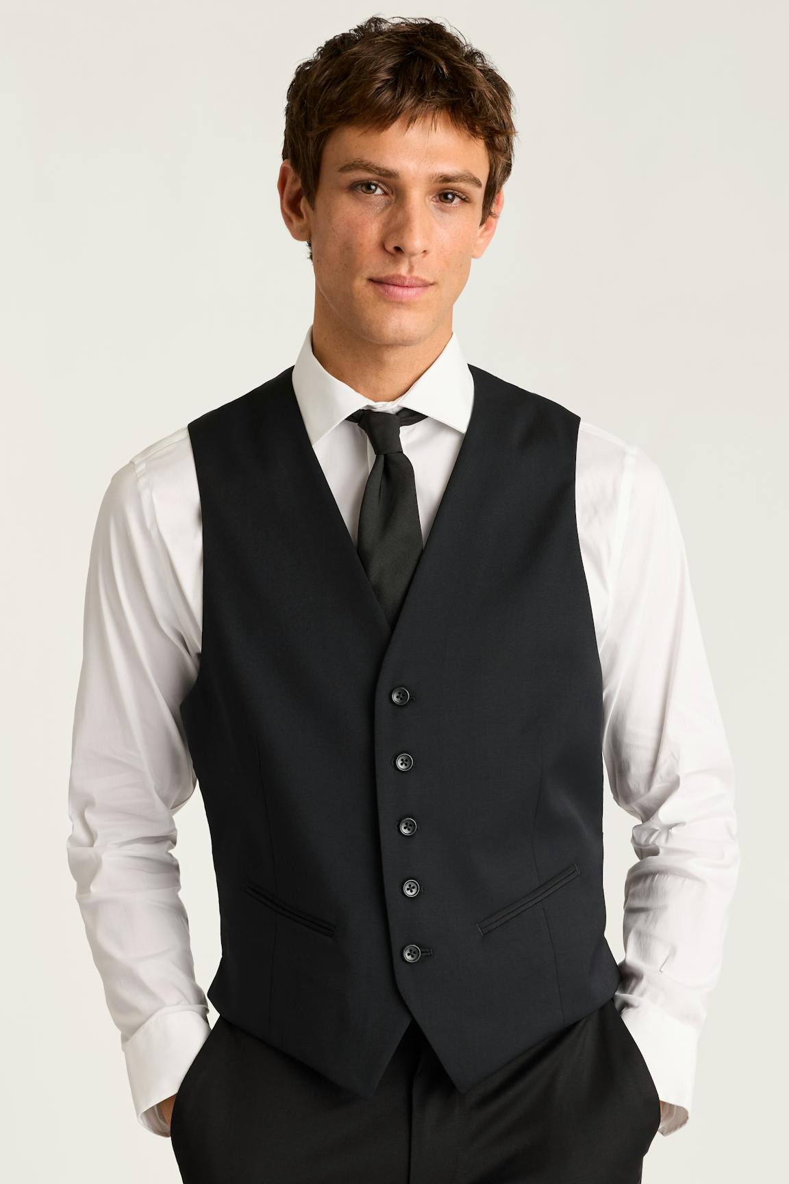 Jetsetter Wool Vest / Bonobos - black