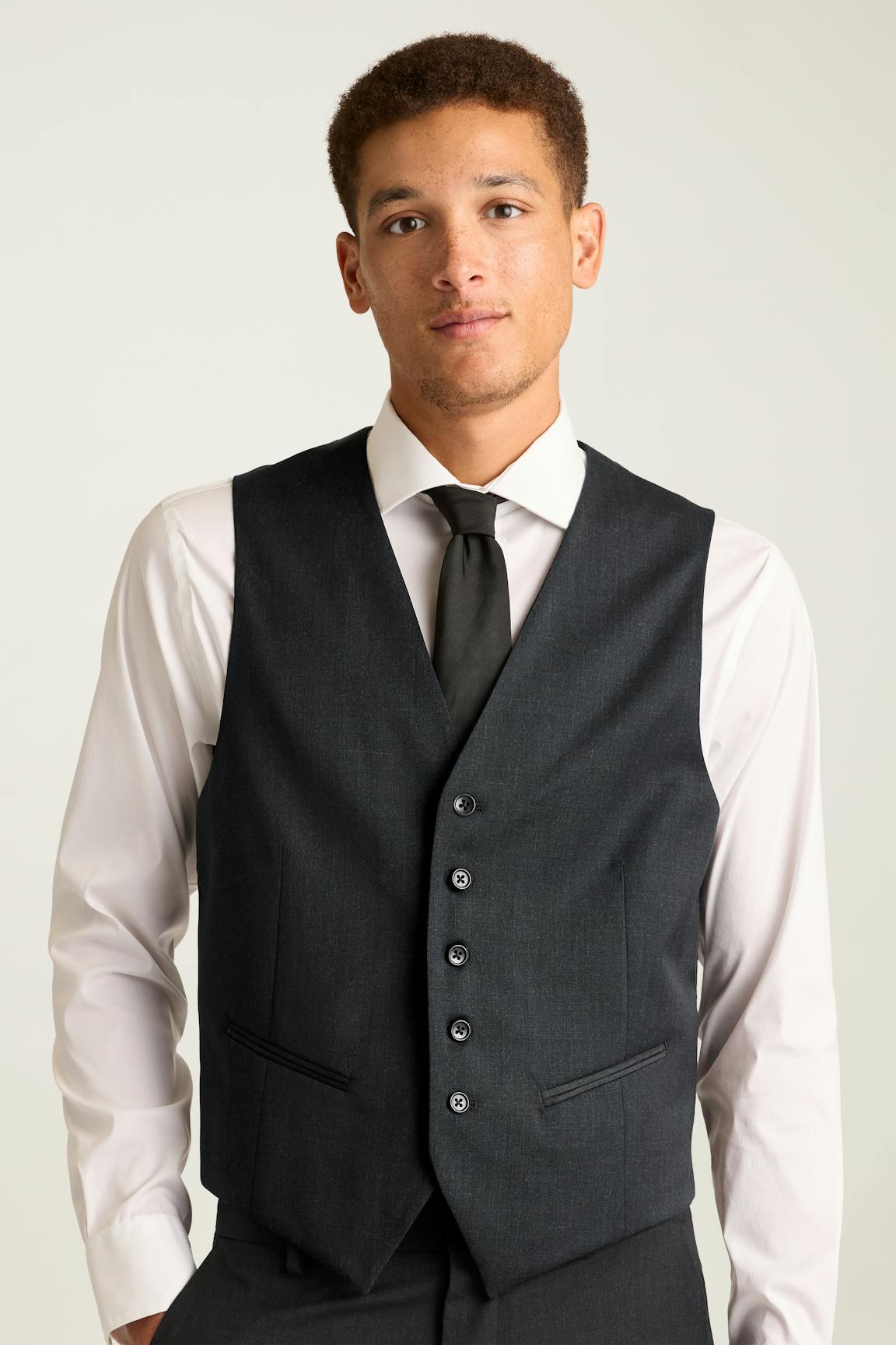 Jetsetter Wool Vest / Bonobos - charcoal