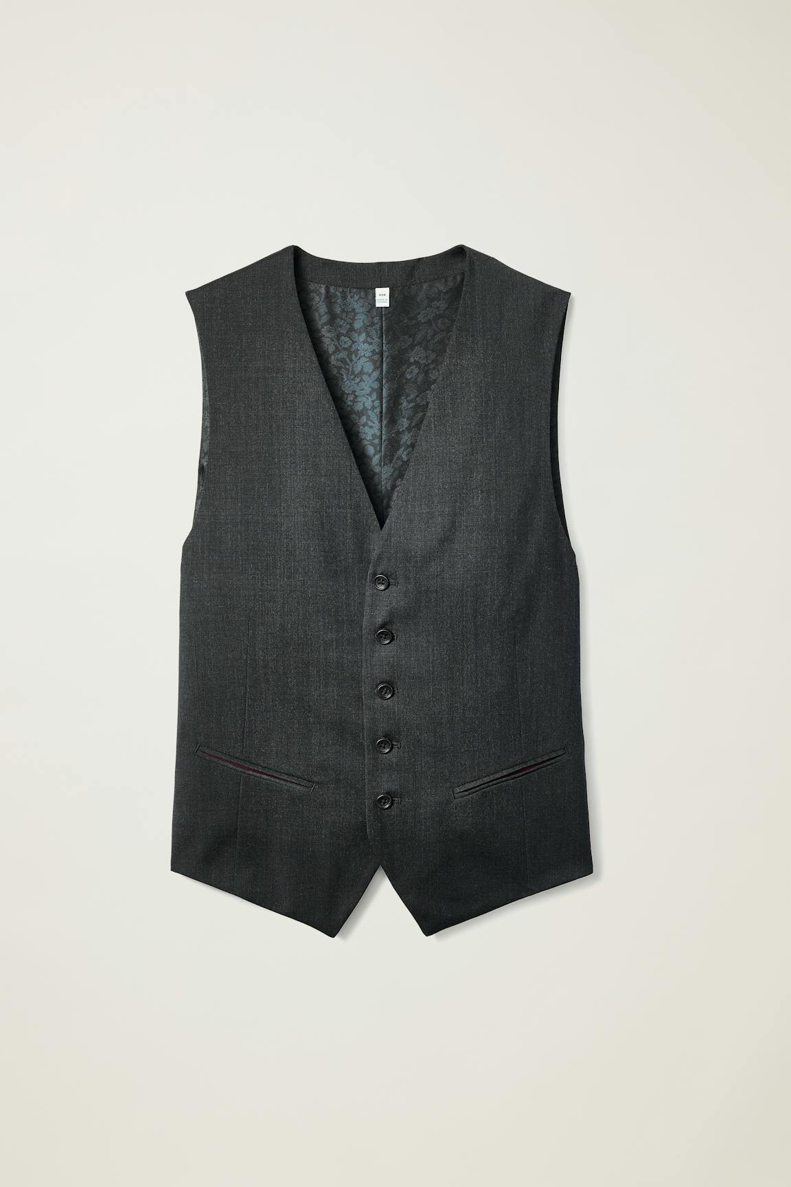Jetsetter Wool Vest / Bonobos - charcoal