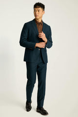 Jetsetter Italian Brushed Wool Blazer / Bonobos - teal green