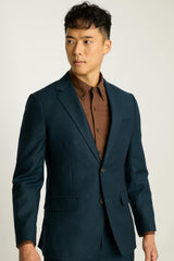 Jetsetter Italian Brushed Wool Blazer / Bonobos - teal green