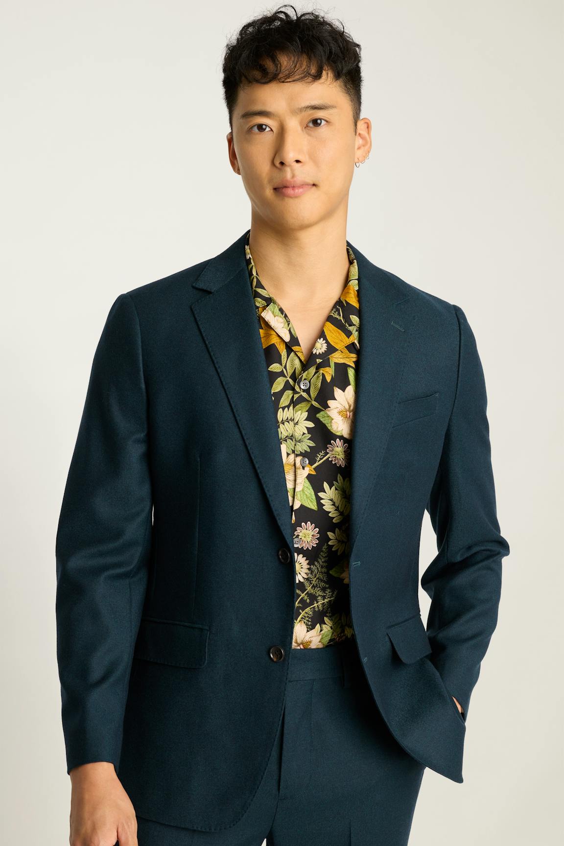 Jetsetter Italian Brushed Wool Blazer / Bonobos - teal green