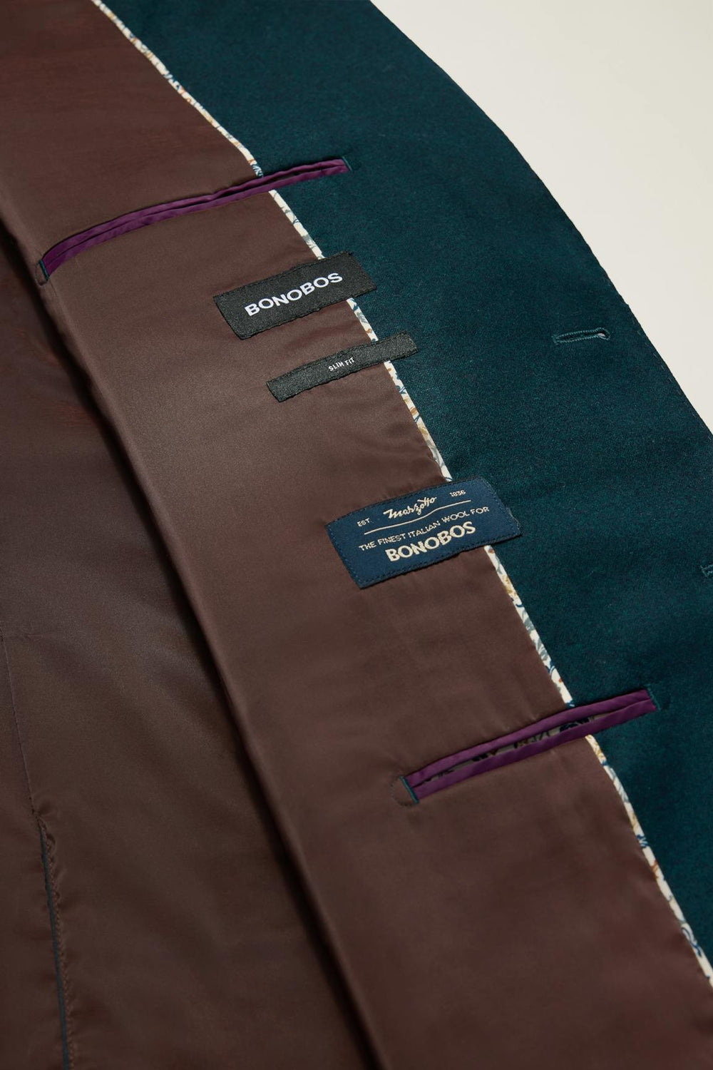 Jetsetter Italian Brushed Wool Blazer / Bonobos - teal green
