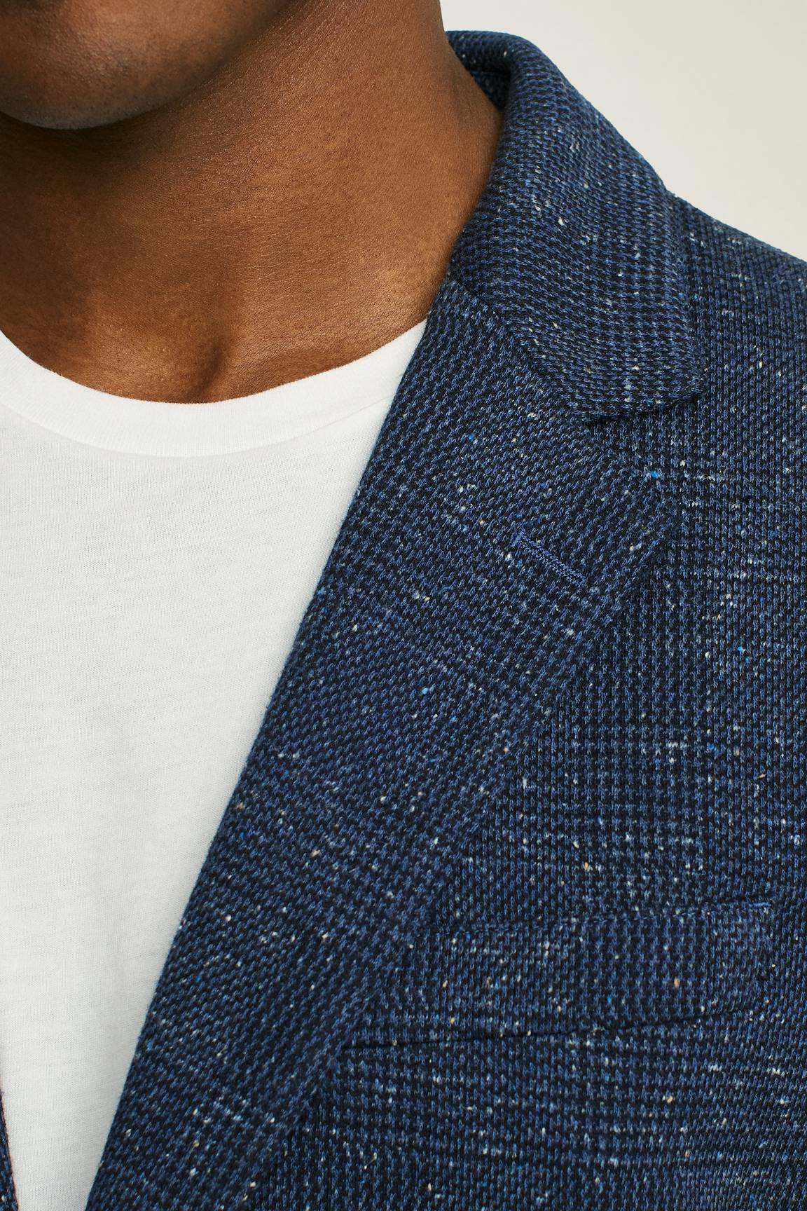 Jetsetter Knit Blazer / Bonobos - navy donegal glen plaid