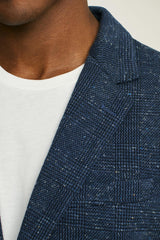 Jetsetter Knit Blazer / Bonobos - navy donegal glen plaid