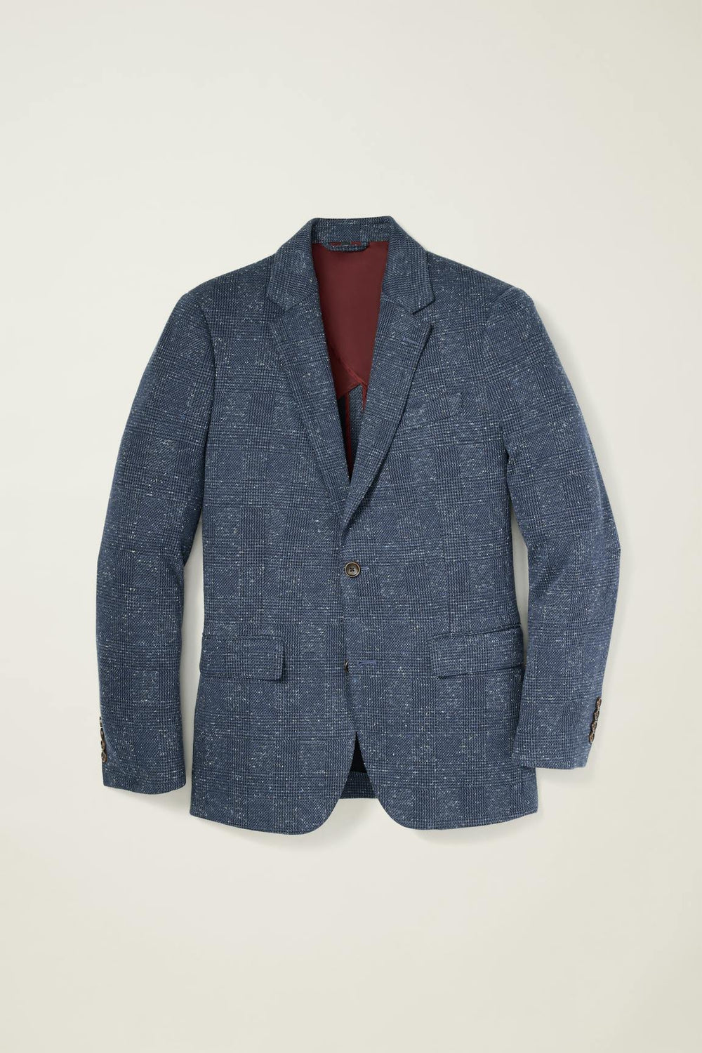Jetsetter Knit Blazer / Bonobos - navy donegal glen plaid