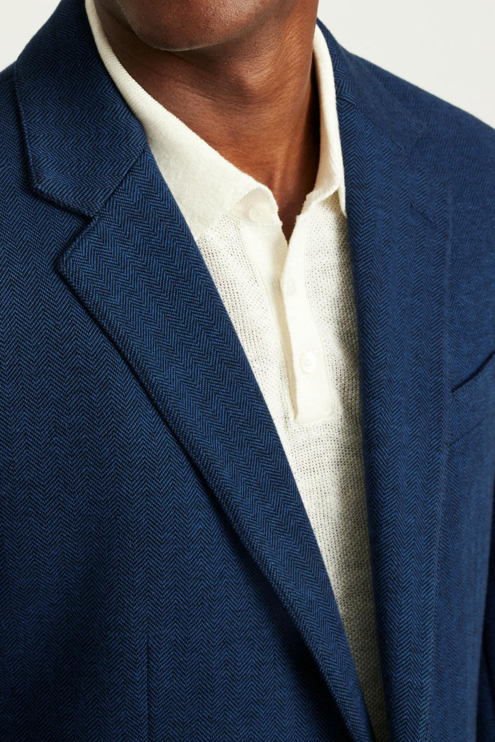 Jetsetter Knit Blazer / Bonobos - ocean blue herringbone