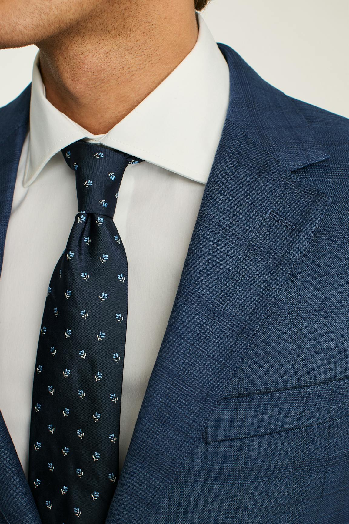 Jetsetter Wool Blazer / Bonobos - mid blue glen plaid